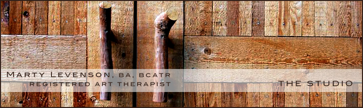 Marty Levenson's Bowen Island Art Therapy: information about the Bowen Island art therapy studio